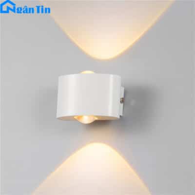 Đèn Led hắt tường treo tường gắn tường trong nhà ngoài trời 2 bóng Led 220V VNT618-19 Ngân Tin