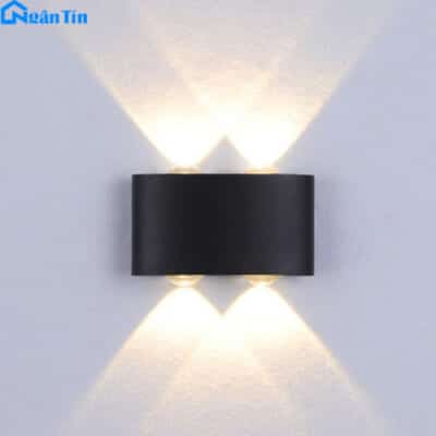 Đèn Led hắt tường treo tường gắn tường trong nhà ngoài trời 4 bóng Led 220V VNT619-19 Ngân Tin