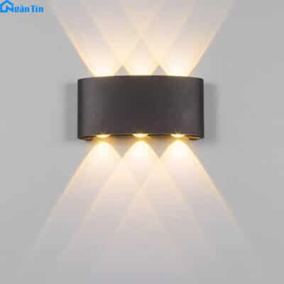 Đèn Led hắt tường treo tường gắn tường trong nhà ngoài trời 6 bóng Led 220V VNT621-19 Ngân Tin