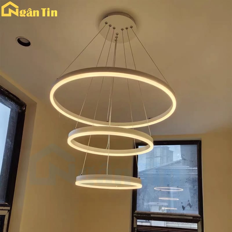 Đèn thả trần 3 vòng led 20-40-60 trang trí phòng khách bàn ăn tích hợp Led 3 chế độ màu TH822 Ngân Tin 6 Đèn thả trần 3 vòng led 20-40-60 trang trí phòng khách bàn ăn tích hợp Led 3 chế độ màu TH822 Ngân Tin - Image 7