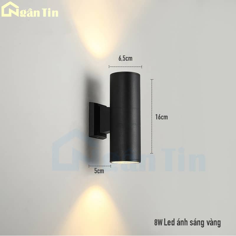 Đèn Led treo tường hắt tường trang trí trong nhà ngoài trời 220V VNT173 Ngân Tin 18 den treo tuong hat tuong trang tri trong nha ngoai troi cau thang 220v vnt173 ngan tin 6