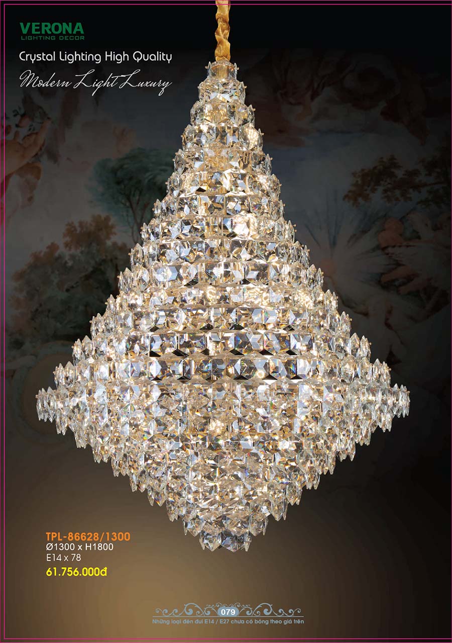 Catalog Đèn Trang Trí Ngân Tin 584 den chum pha le trang tri sanh ngan tin 01