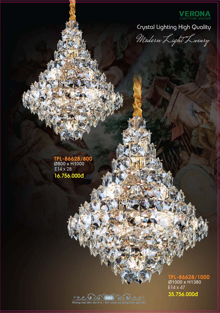 Catalog Đèn Trang Trí Ngân Tin 586 den chum pha le trang tri sanh ngan tin 02