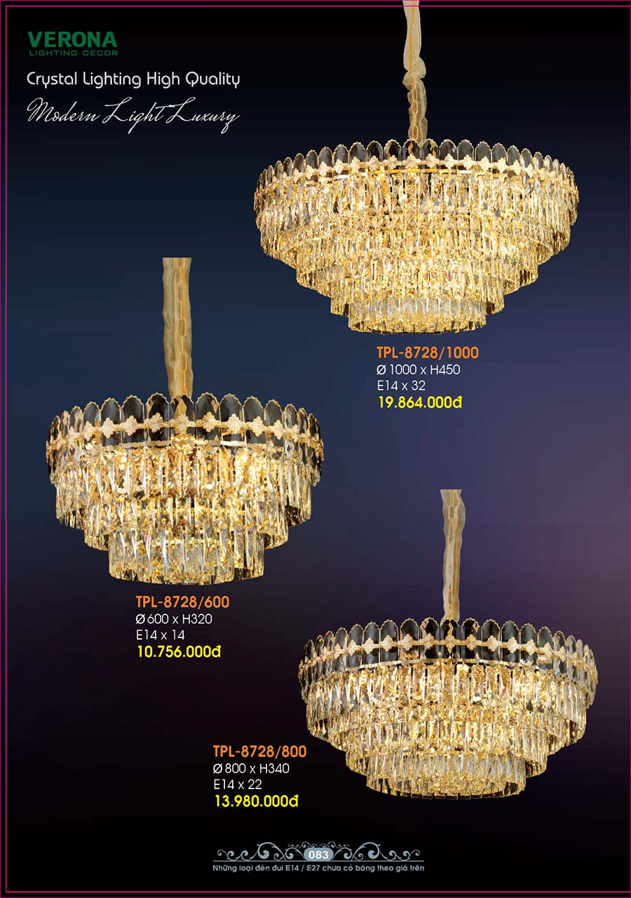 Catalog Đèn Trang Trí Ngân Tin 592 den chum pha le trang tri sanh ngan tin 05