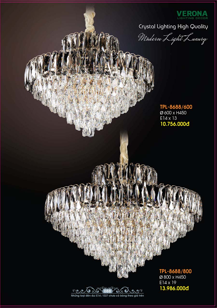 Catalog Đèn Trang Trí Ngân Tin 602 den chum pha le trang tri sanh ngan tin 10