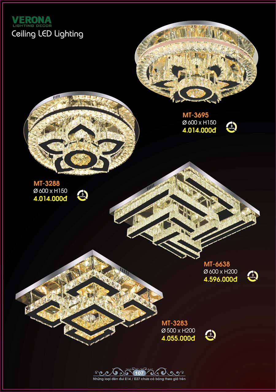 Catalog Đèn Trang Trí Ngân Tin 874 den chum pha le trang tri sanh ngan tin 29