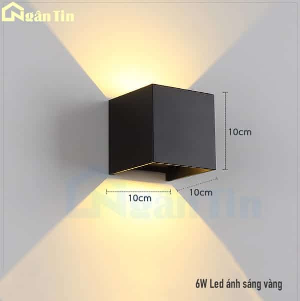 den gan tuong ngoai troi led 10w mau den ngan tin 27