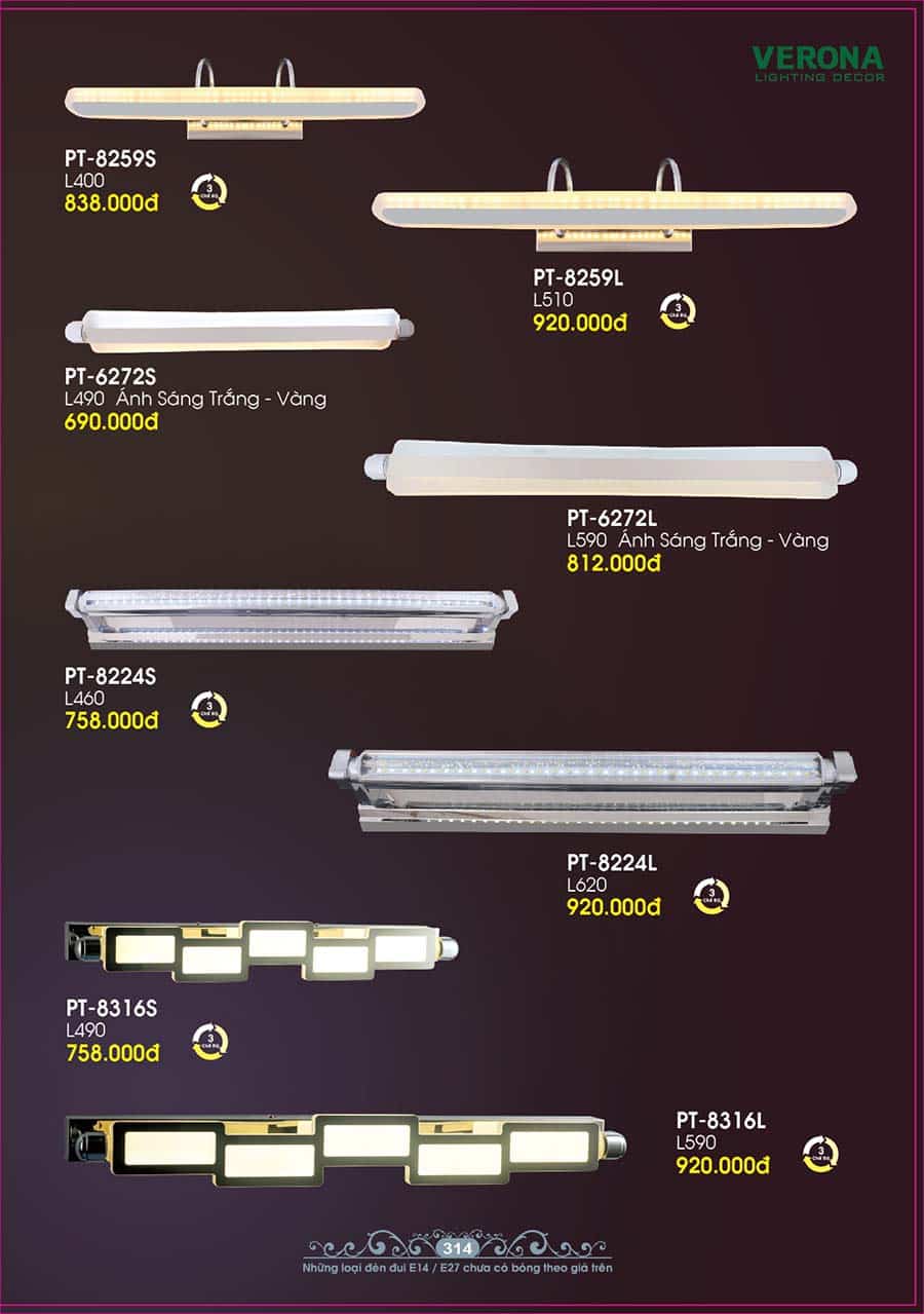 Catalog Đèn Trang Trí Ngân Tin 308 den led chieu tranh chieu guong trang tri trong nha ngan tin 30