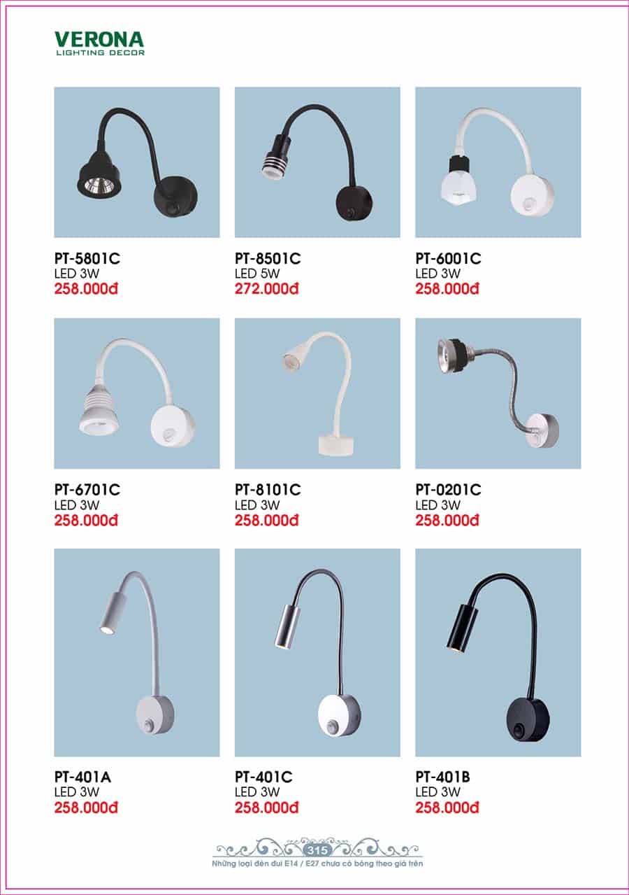 Catalog Đèn Trang Trí Ngân Tin 116 den led chieu tranh chieu guong trang tri trong nha ngan tin 31