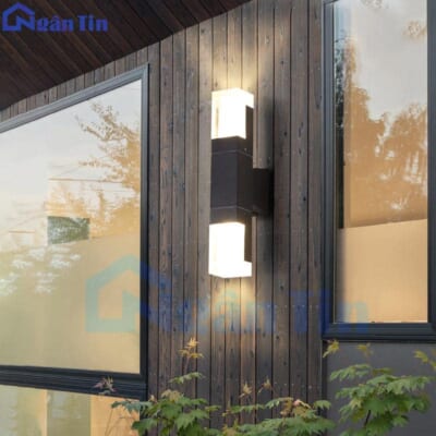 Đèn Led treo tường hắt tường hai đầu gắn tường ngoài trời trong nhà Led 220V VNT666 Ngân Tin