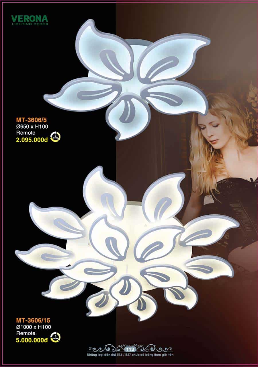 Catalog Đèn Trang Trí Ngân Tin 396 den mam led op tran trang tri trong nha ngan tin 05