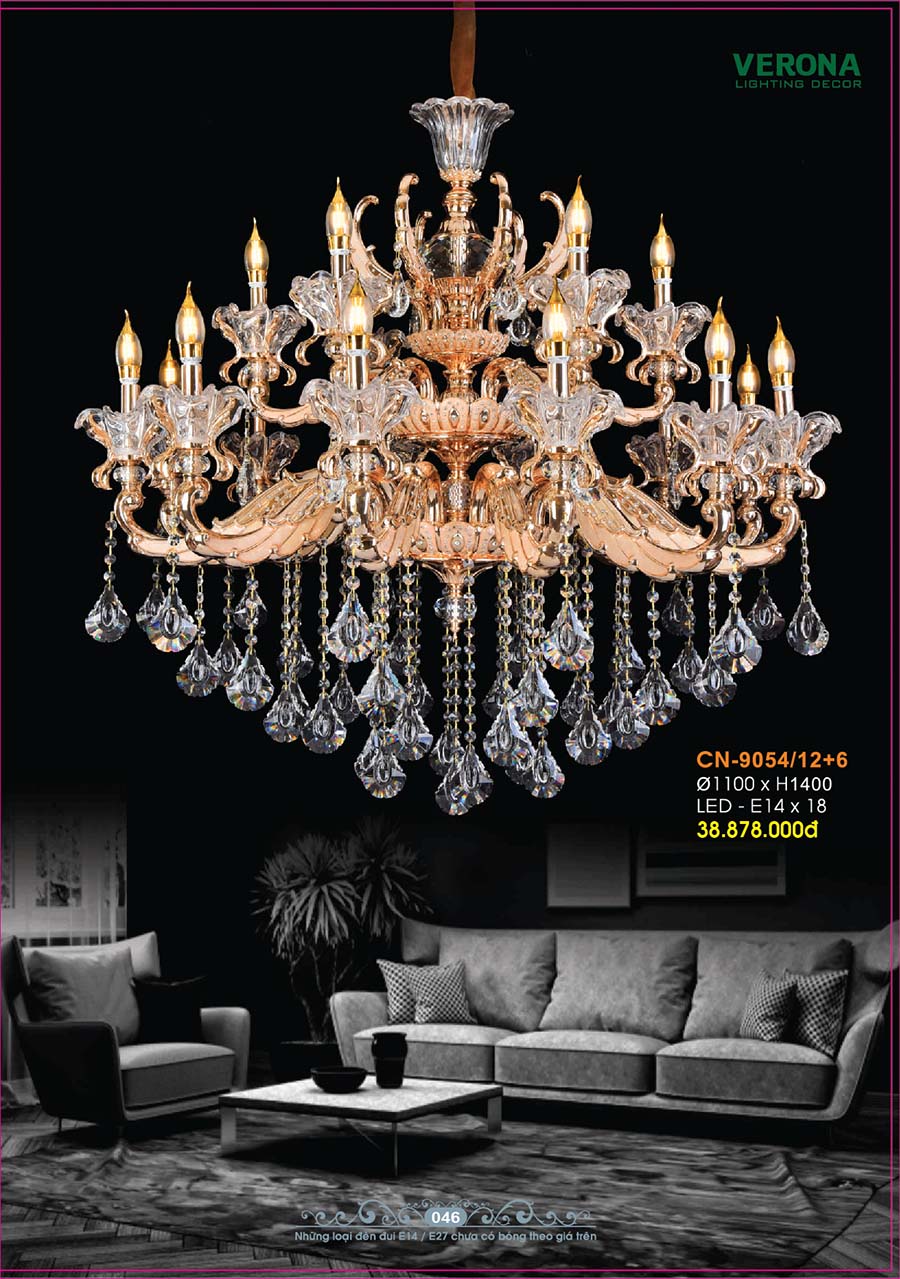 Catalog Đèn Trang Trí Ngân Tin 674 den nen pha le trang tri trong nha ngan tin 06