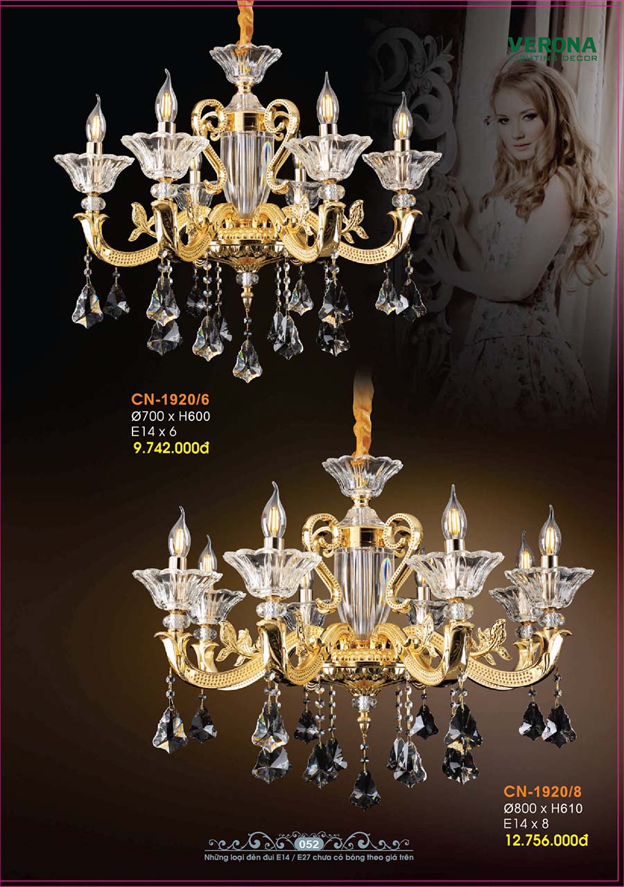 Catalog Đèn Trang Trí Ngân Tin 686 den nen pha le trang tri trong nha ngan tin 12