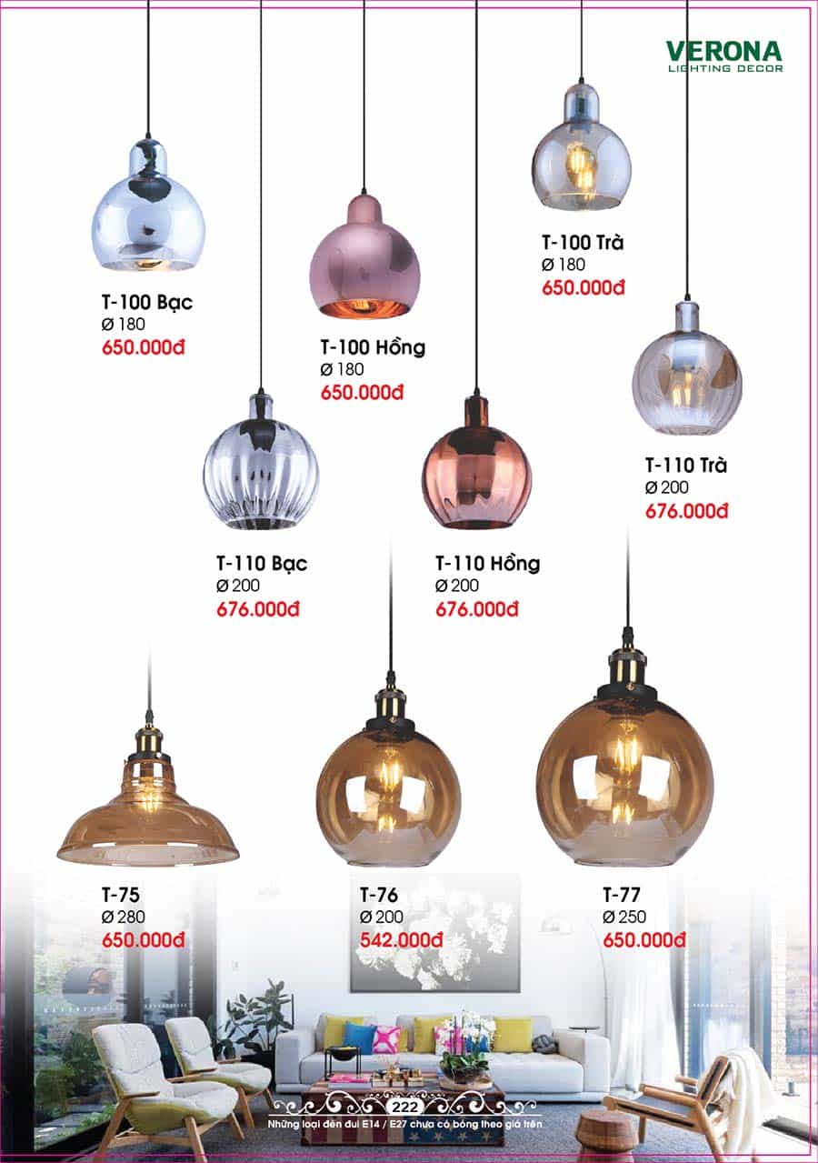 Catalog Đèn Trang Trí Ngân Tin 18 den tha bong roi tran trang tri trong nha ngan tin 04