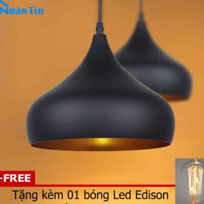 Đèn thả trần trang trí nhà quán cà phê THCN01 Ngân Tin (tặng kèm bóng Led Edison vàng)