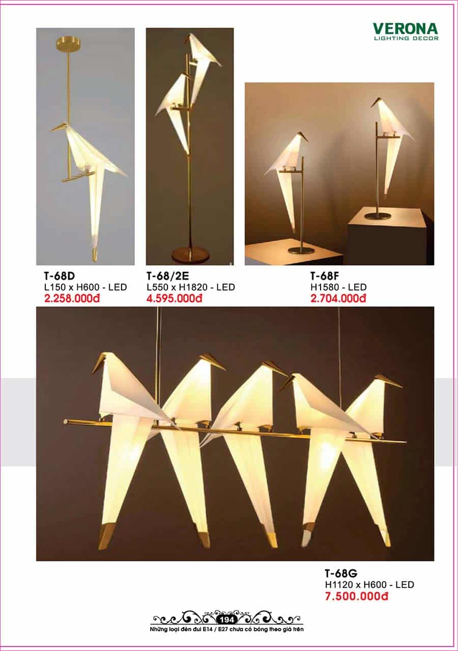 Catalog Đèn Trang Trí Ngân Tin 352 den tha tran trang tri trong nha ngan tin 46