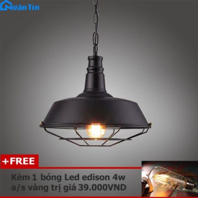 Đèn Thả Trần Trang Trí Nhà Quán Cà Phê THCN71 Ngân Tin (Tặng kèm 1 bóng Led Edison 4w)