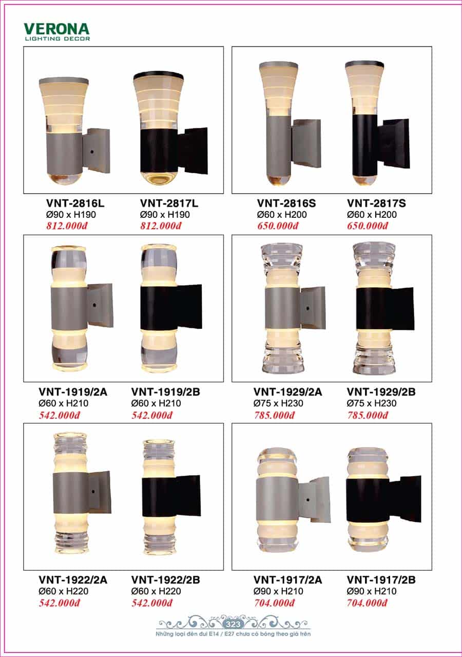Catalog Đèn Trang Trí Ngân Tin 148 den treo tuong gan tuong trong nha ngan tin 07 1