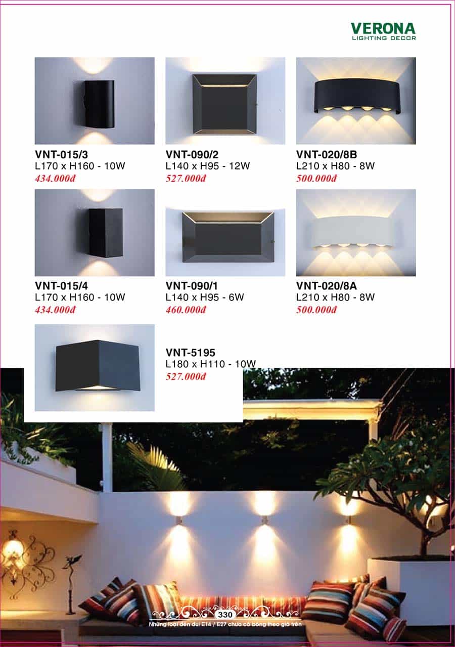 Catalog Đèn Trang Trí Ngân Tin 162 den treo tuong gan tuong trong nha ngan tin 14