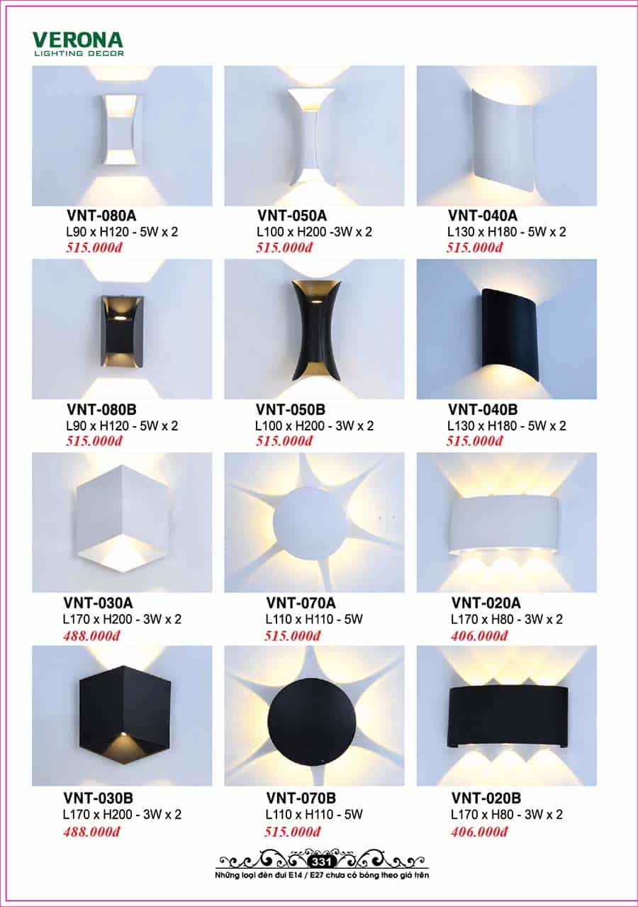 Catalog Đèn Trang Trí Ngân Tin 164 den treo tuong gan tuong trong nha ngan tin 15