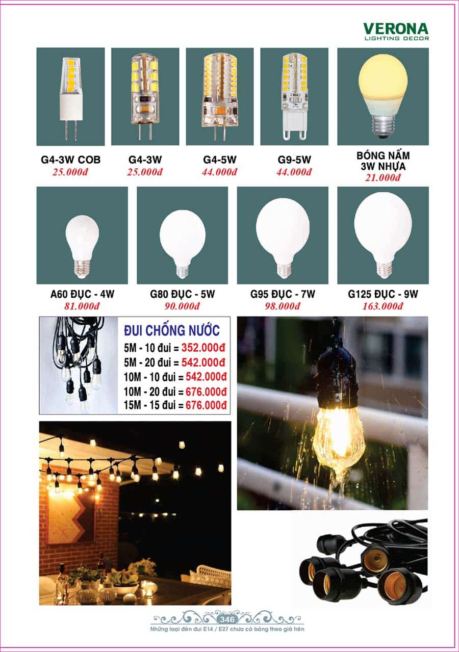 Catalog Đèn Trang Trí Ngân Tin 968 den treo tuong gan tuong trong nha ngan tin 30