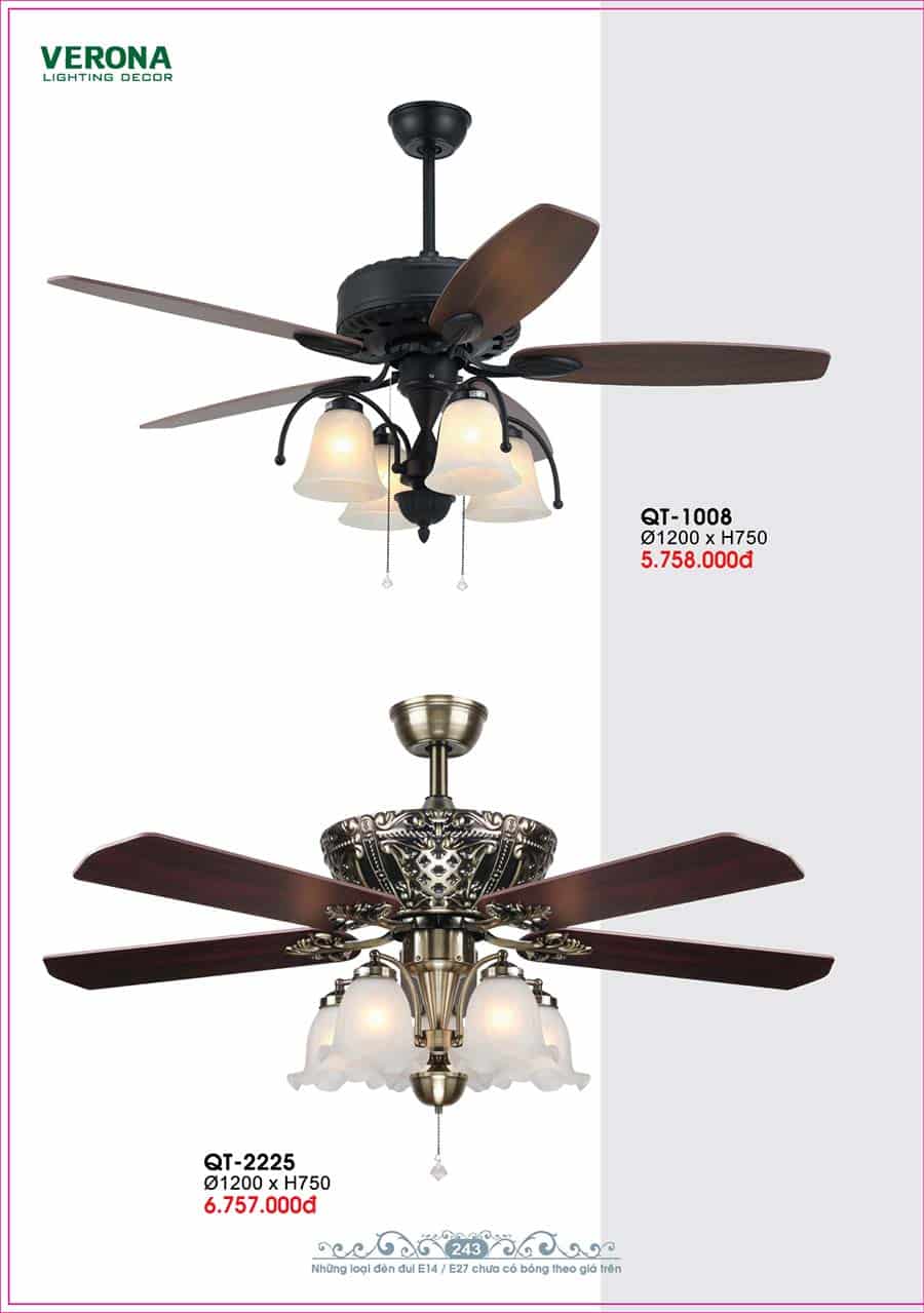 Catalog Đèn Trang Trí Ngân Tin 538 quat tran den led canh go trang tri trong nha ngan tin 07