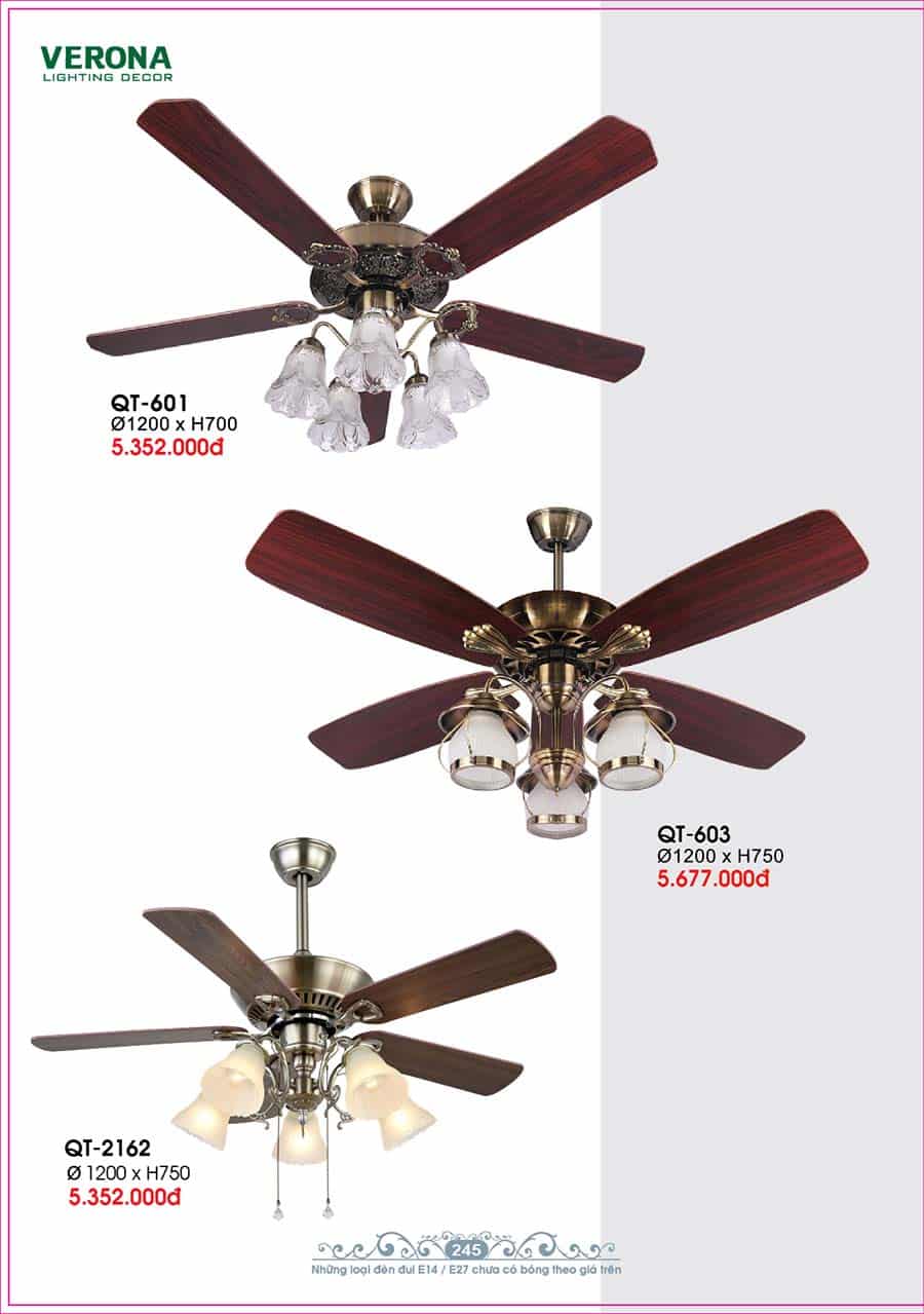 Catalog Đèn Trang Trí Ngân Tin 540 quat tran den led canh go trang tri trong nha ngan tin 09