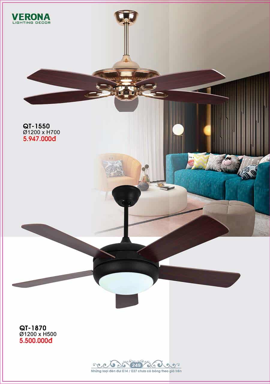 Catalog Đèn Trang Trí Ngân Tin 546 quat tran den led canh go trang tri trong nha ngan tin 13