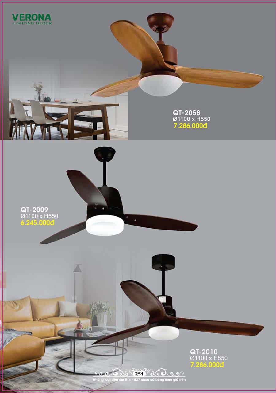 Catalog Đèn Trang Trí Ngân Tin 550 quat tran den led canh go trang tri trong nha ngan tin 15