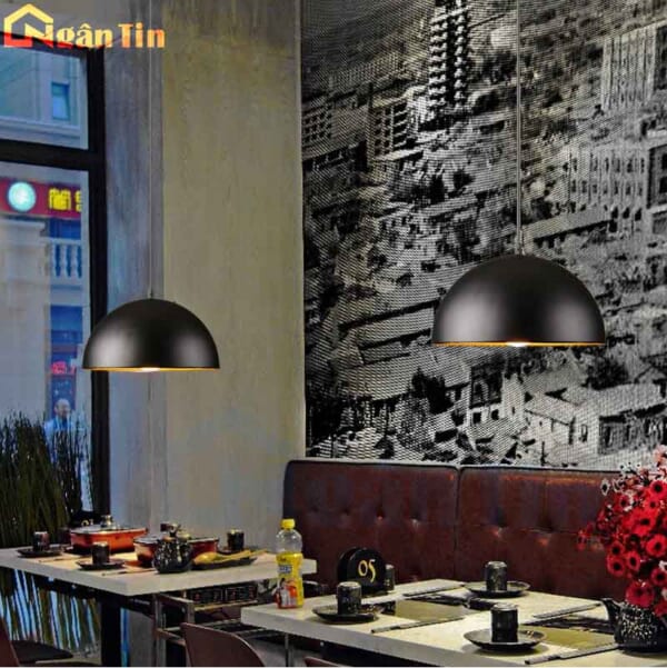 Đèn thả trần trang trí bàn ăn quầy bar quán cà phê E27 220V TCF20A Ngân Tin (Tặng kèm bóng Led edison ánh sáng vàng) - Image 7