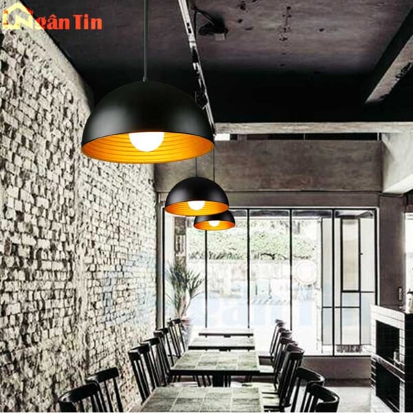Đèn thả trần trang trí bàn ăn quầy bar quán cà phê E27 220V TCF20A Ngân Tin (Tặng kèm bóng Led edison ánh sáng vàng) - Image 4