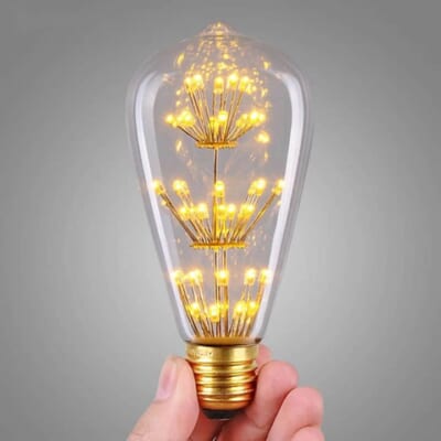 Bóng đèn hoa mai LED Edison 4W Vàng E27 220V B257 Ngân Tin