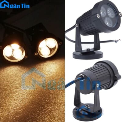 Đèn Led rọi sân vườn ngoài trời đế ngồi ánh sáng vàng Led 3W 220V SV2505V Ngân Tin