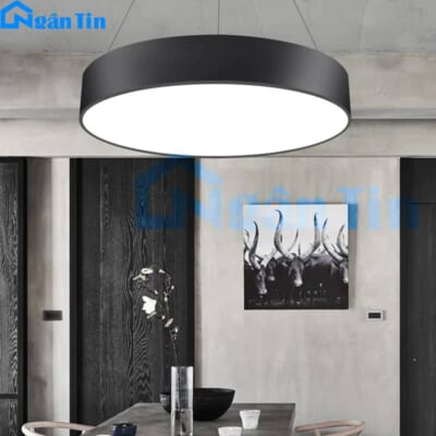Đèn Led thả trần siêu sáng trang tri văn phòng, bàn ăn Led 3 chế độ màu 48W 220V THCN213A Ngân Tin