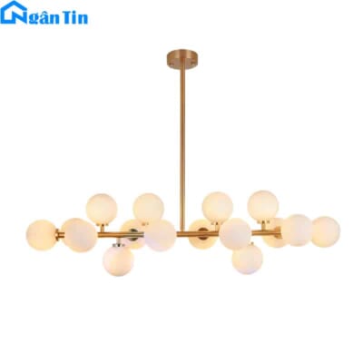 Đèn thả chùm ngọc trai 16 bóng Led trang trí sảnh phòng khách phòng ăn THCN190 Ngân Tin