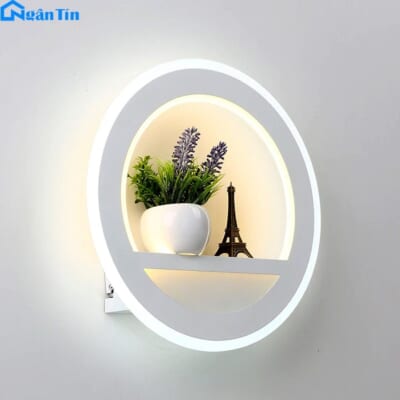 Đèn Led treo tường gắn tường trang trí trong nhà cầu thang Led 3 chế độ màu 220V 24W VK01 Ngân Tin