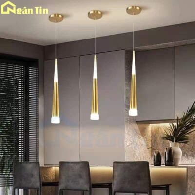 Đèn thả trần sao băng trang trí cầu thang phòng ngủ bàn ăn Led 7W ánh sáng vàng THD01 Ngân Tin