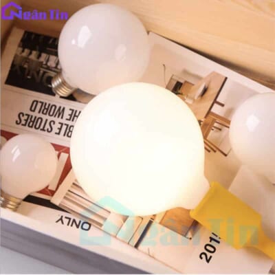 Bộ 2-3-5 bóng đèn led tròn thủy tinh đục trang trí LED 7W E27 220V B277 Ngân Tin