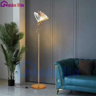 Đèn Cây Đọc Sách Hình Bướm Trang Trí Phòng Khách Phòng Ngủ 8W Led 3 chế độ màu DD110 Ngân Tin