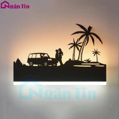 Đèn Led treo tường gắn tường trang trí trong nhà cầu thang Led 2 màu 24W 220V GT389 Ngân Tin