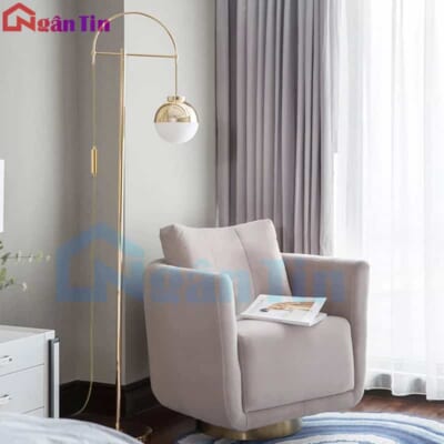 Đèn Cây Đứng Đọc Sách Trang Trí Phòng Khách Phòng Ngủ DD56 Ngân Tin (Tặng kèm một bóng Led Bulb 12W ánh sáng vàng)