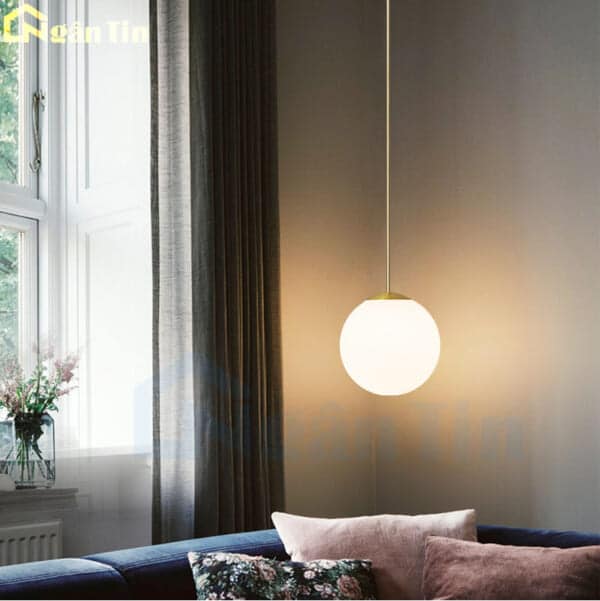 Đèn thả trần thủy tinh trang trí bàn ăn quầy bar phòng ngủ E27 220V THCN207 Ngân Tin (Kèm bóng Led 3 chế độ màu) - Image 3