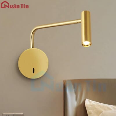 Đèn Led đọc sách xoay 180 độ gắn tường phòng ngủ phòng khách Led 3W 220V VK72V Ngân Tin