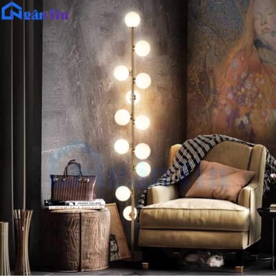 Đèn Cây Đứng Đọc Sách 12 Bóng Trang Trí Phòng Khách Phòng Ngủ DD33 Ngân Tin