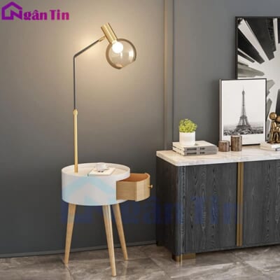 Đèn Cây Đứng Đèn Sàn Đọc Sách Trang Trí Phòng Khách Phòng Ngủ E27 220V DC728 Ngân Tin