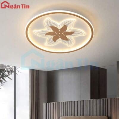 Đèn Mâm LED Ốp Trần Hiện Đại Trang Trí Phòng Ngủ MO907 Ngân Tin (Kèm remote điều khiển từ xa)