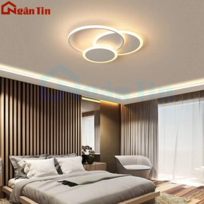 Đèn Mâm LED Ốp Trần Hiện Đại Trang Trí Phòng Khách Led 3 Chế Độ Màu MO957 Ngân Tin (Kèm remote điều khiển từ xa)