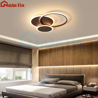 Đèn Mâm LED Ốp Trần Hiện Đại Trang Trí Phòng Khách Led 3 Chế Độ Màu MO956 Ngân Tin (Kèm remote điều khiển từ xa)