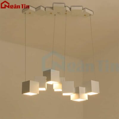 Đèn thả trần trang trí bàn làm việc bàn ăn Led 3 chế độ màu THD7043 Ngân Tin (Tặng kèm remote điều khiển từ xa)