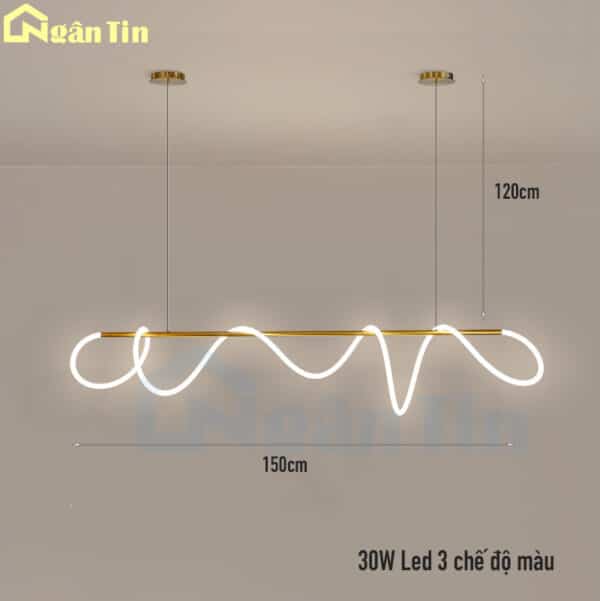 Đèn thả trần Led 150Cm trang trí bàn ăn quầy bar Led 3 chế độ màu 220V TTK131 Ngân Tin - Image 2